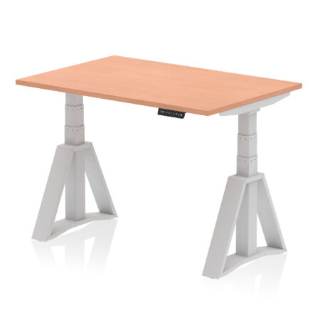 air height adjustable desk without cable ports with piste foot