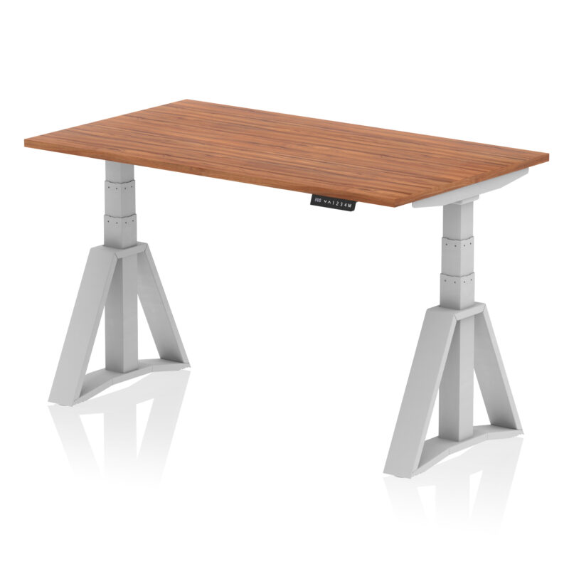 air height adjustable desk without cable ports with piste foot
