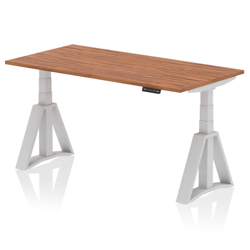 air height adjustable desk without cable ports with piste foot