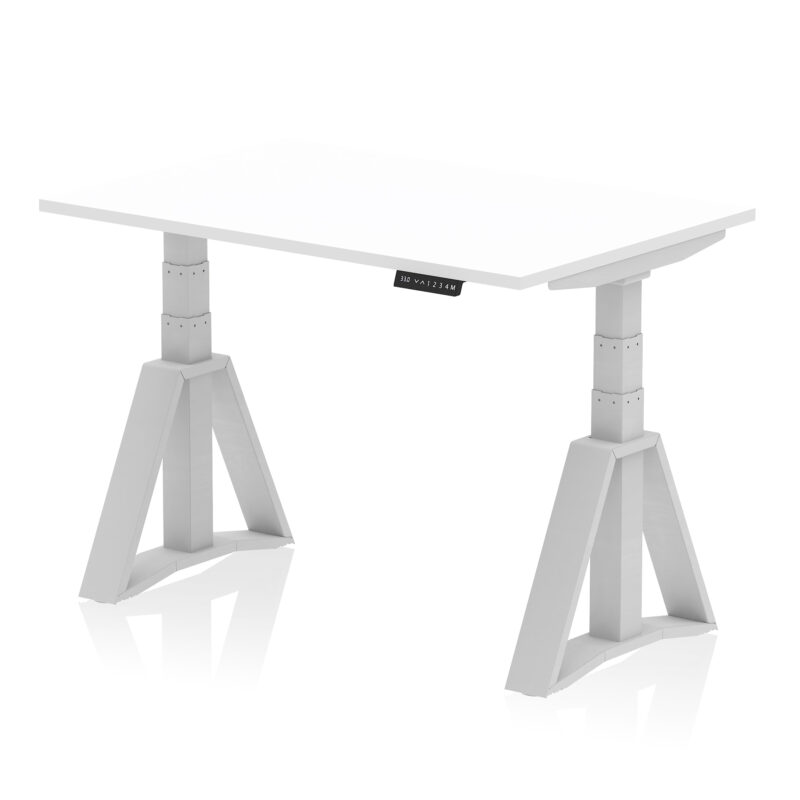 air height adjustable desk without cable ports with piste foot