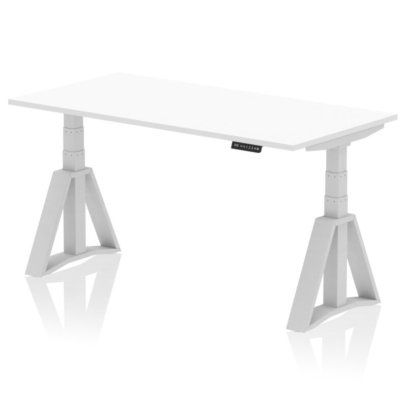 air height adjustable desk without cable ports with piste foot