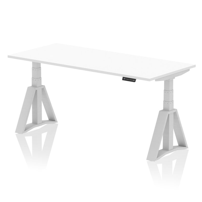 air height adjustable desk without cable ports with piste foot