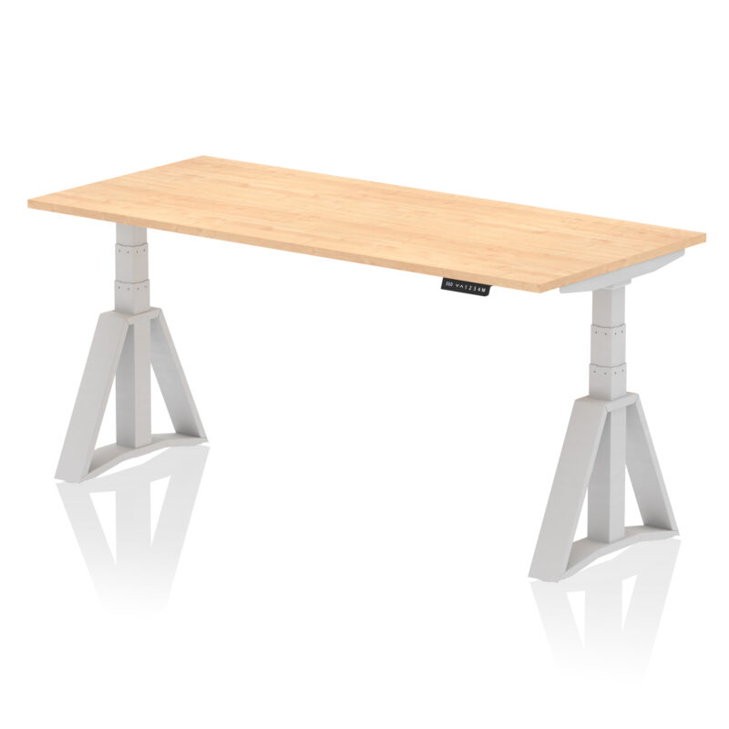 air height adjustable desk without cable ports with piste foot