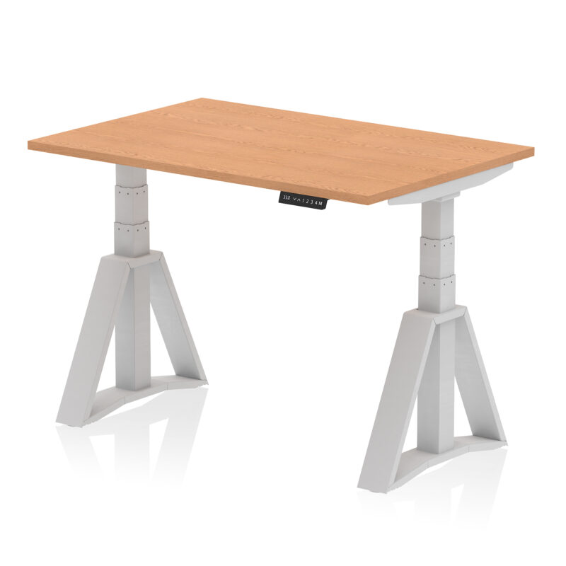air height adjustable desk without cable ports with piste foot