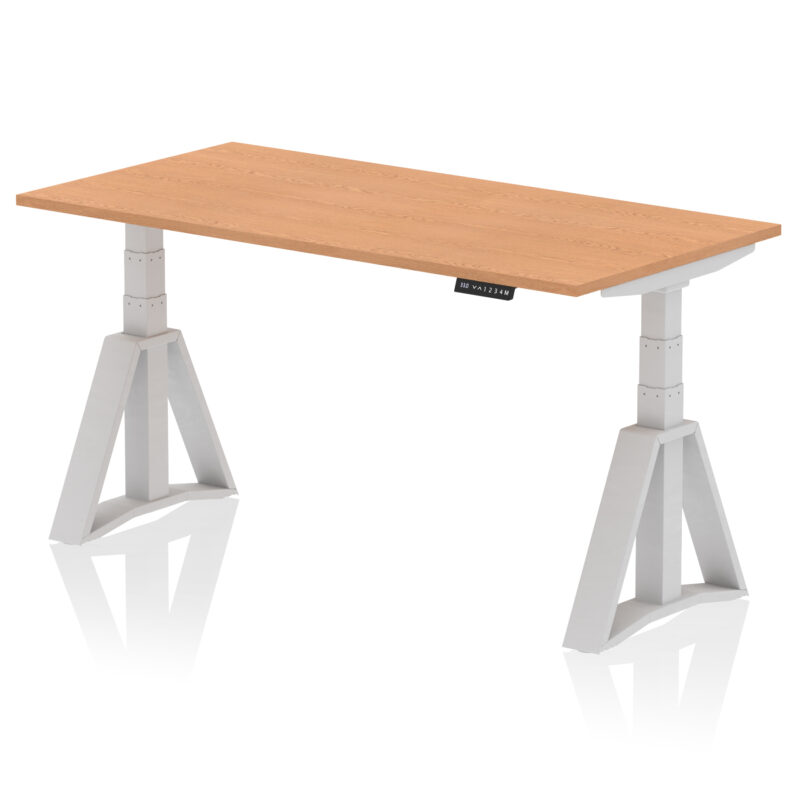 air height adjustable desk without cable ports with piste foot