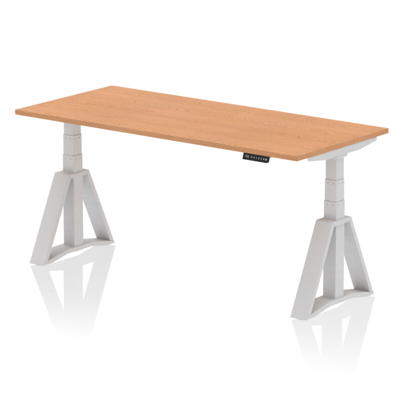 air height adjustable desk without cable ports with piste foot