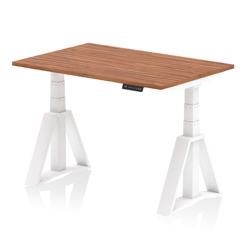 air height adjustable desk without cable ports with piste foot