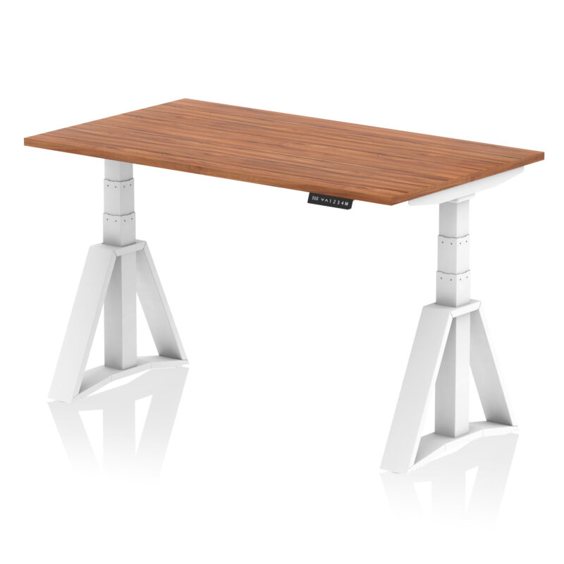 air height adjustable desk without cable ports with piste foot