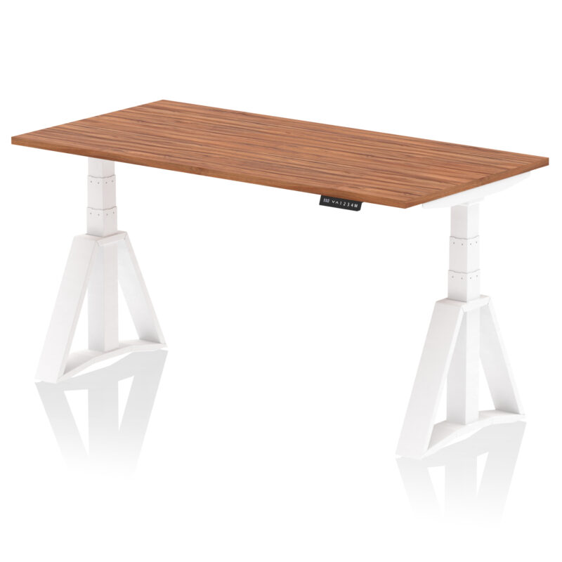 air height adjustable desk without cable ports with piste foot