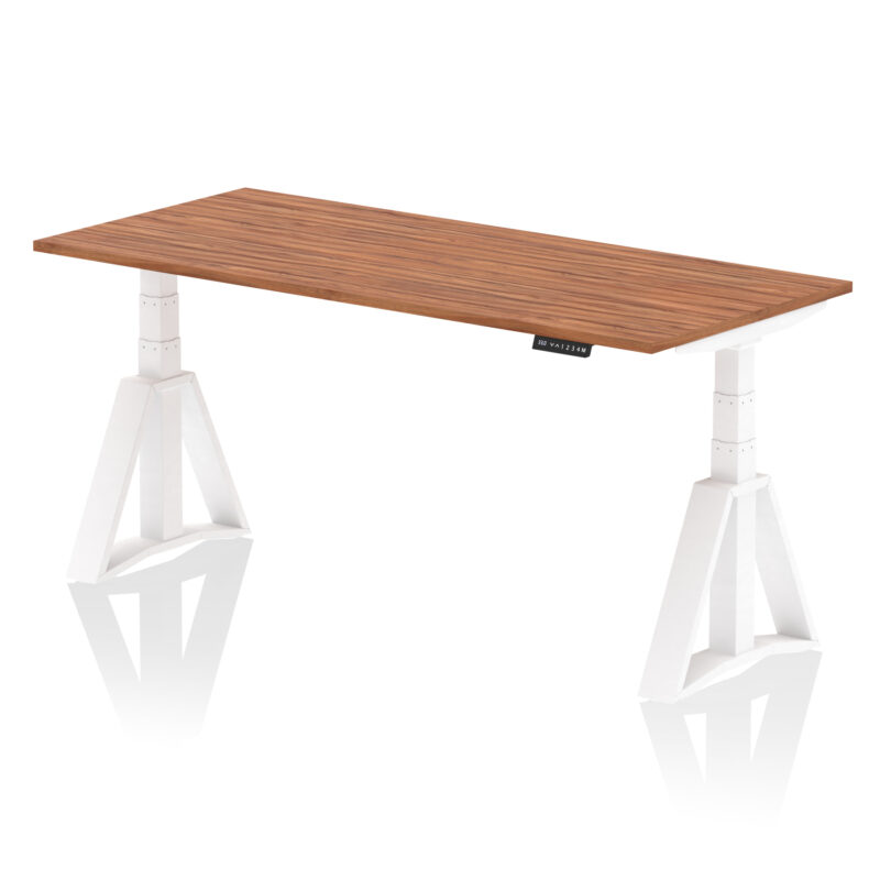 air height adjustable desk without cable ports with piste foot