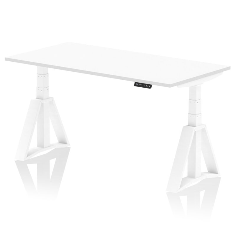 air height adjustable desk without cable ports with piste foot
