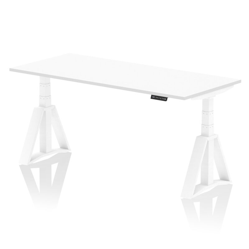 air height adjustable desk without cable ports with piste foot
