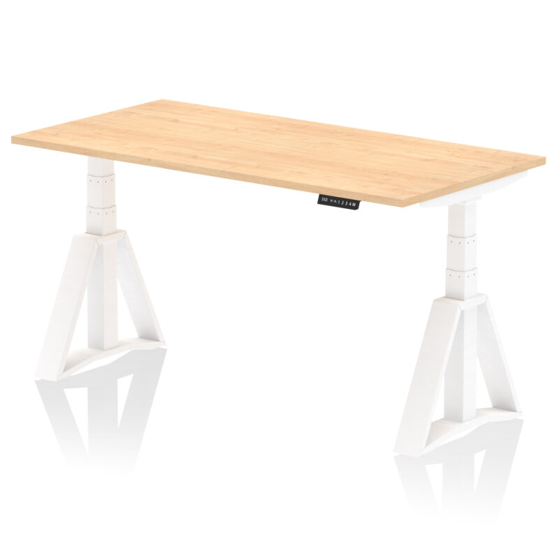 air height adjustable desk without cable ports with piste foot