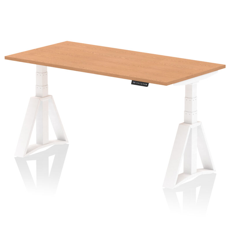 air height adjustable desk without cable ports with piste foot