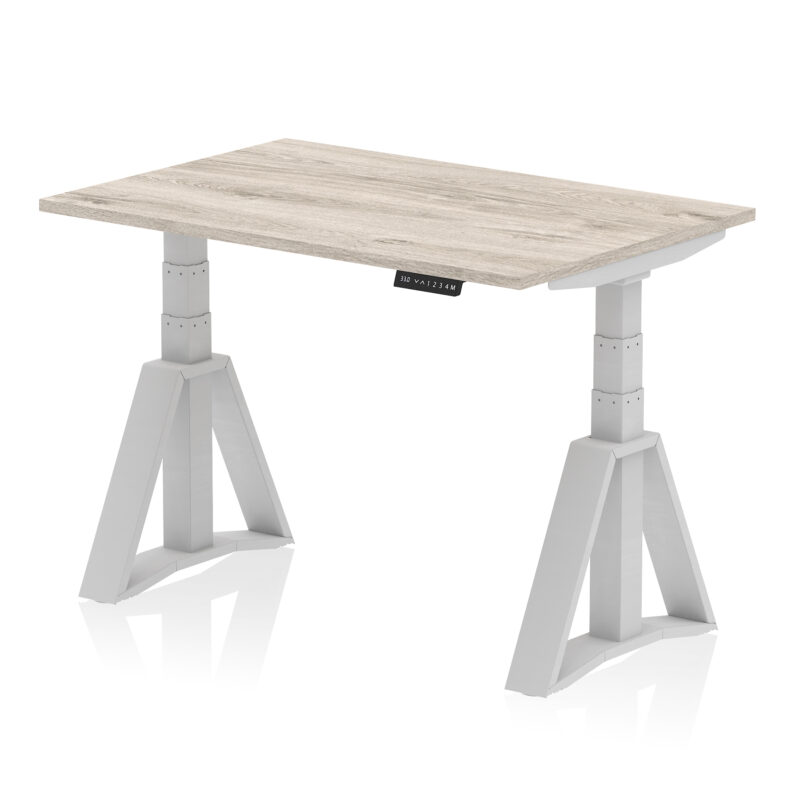 air height adjustable desk without cable ports with piste foot