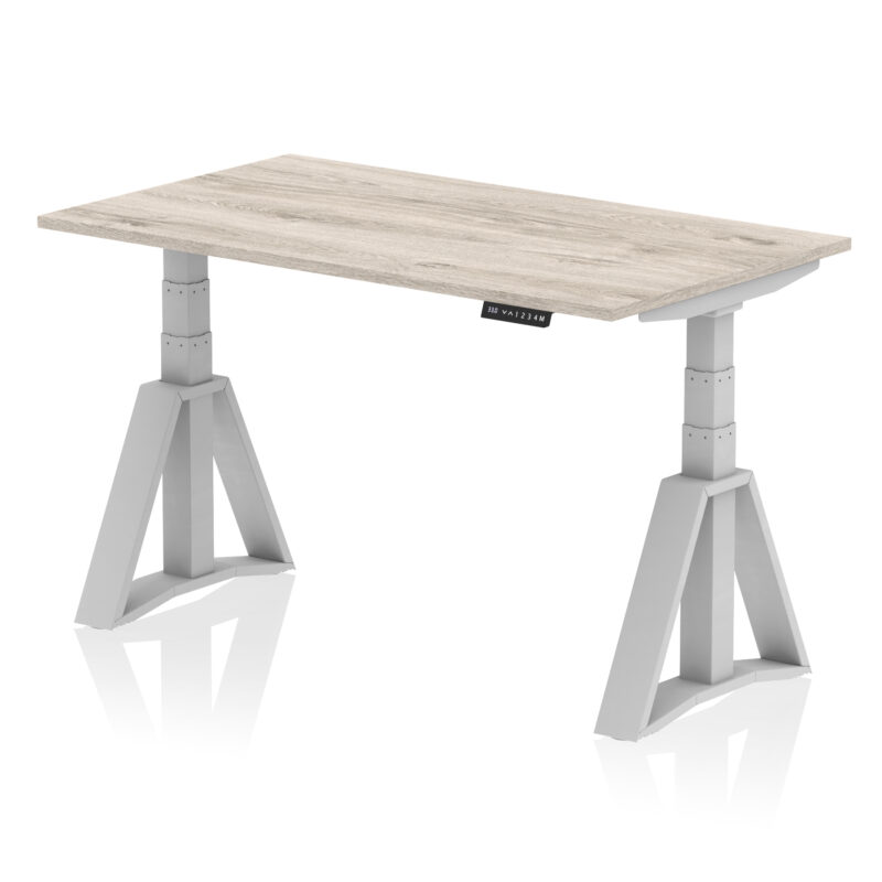air height adjustable desk without cable ports with piste foot