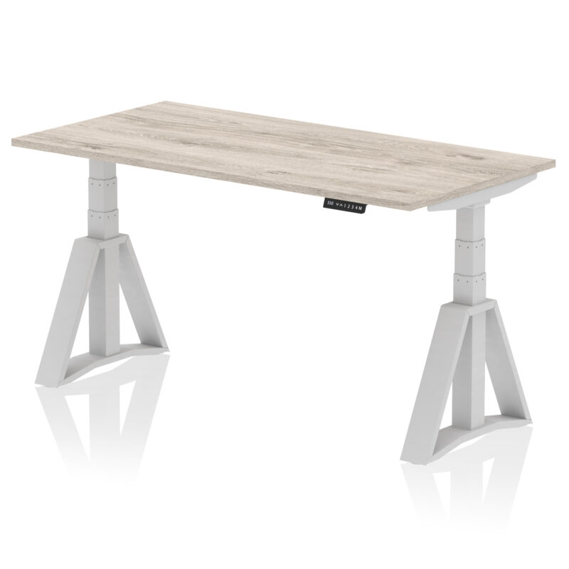 air height adjustable desk without cable ports with piste foot