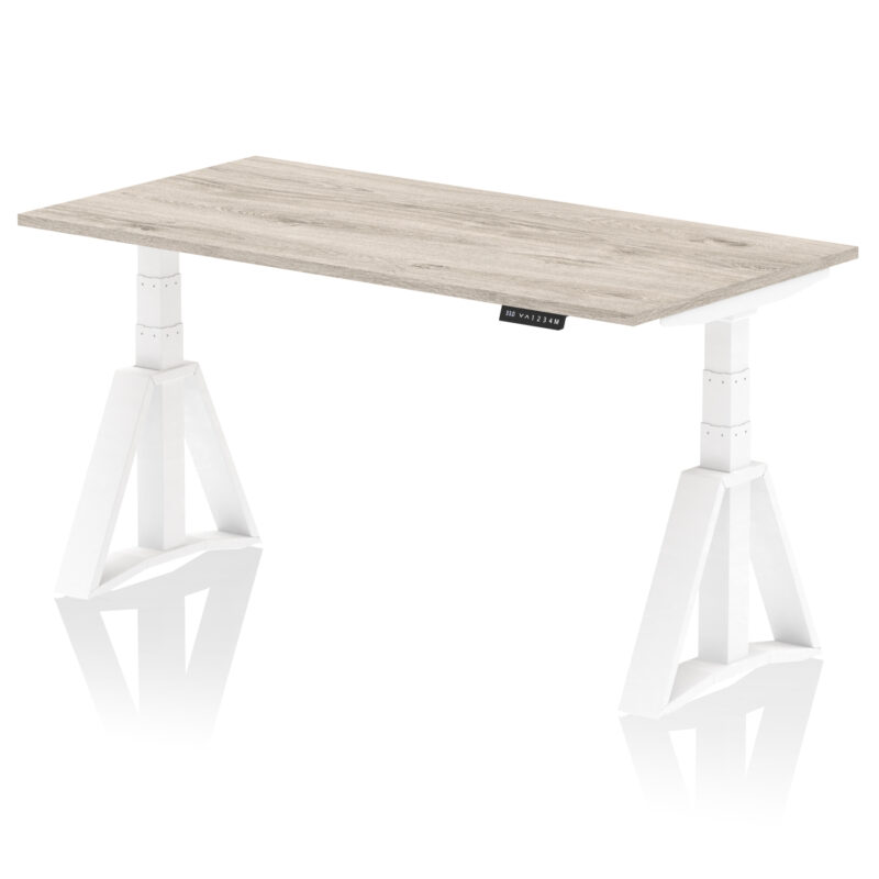 air height adjustable desk without cable ports with piste foot