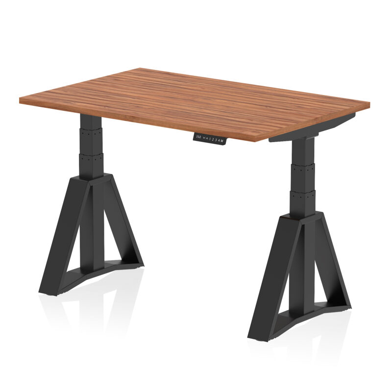 air height adjustable desk without cable ports with piste foot