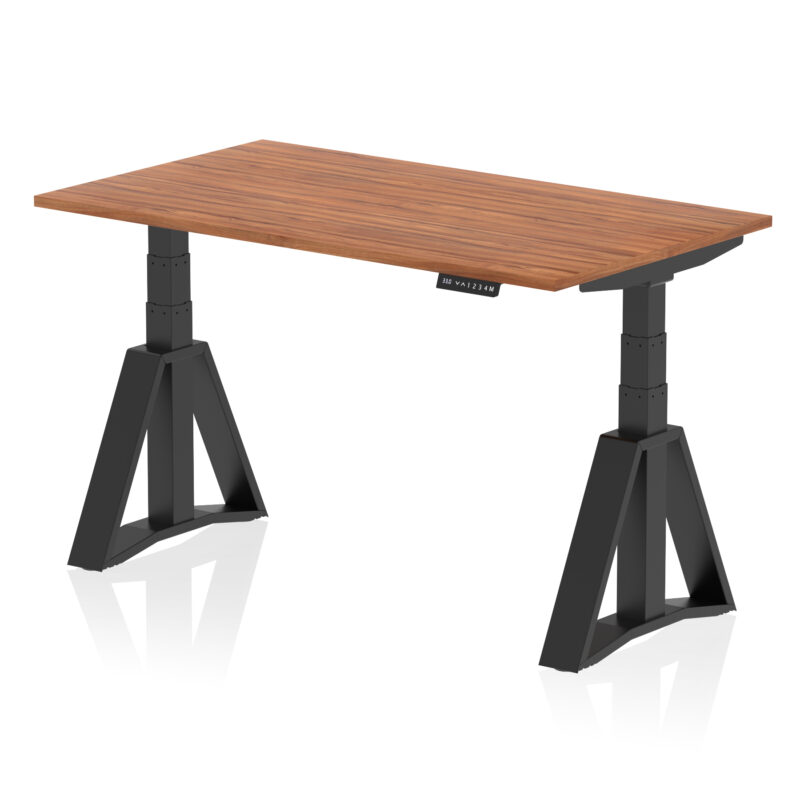 air height adjustable desk without cable ports with piste foot