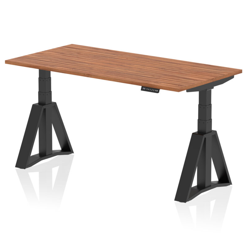 air height adjustable desk without cable ports with piste foot