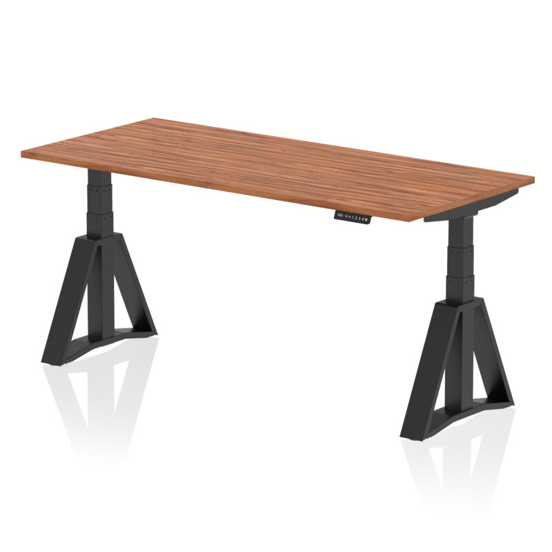 air height adjustable desk without cable ports with piste foot