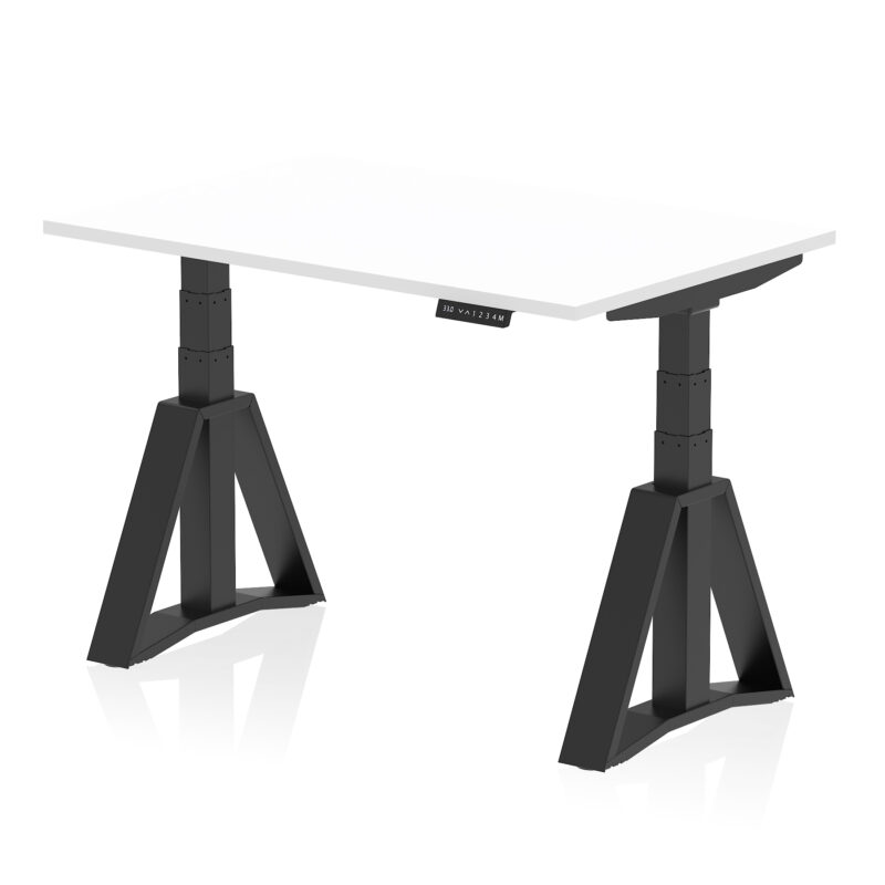 air height adjustable desk without cable ports with piste foot