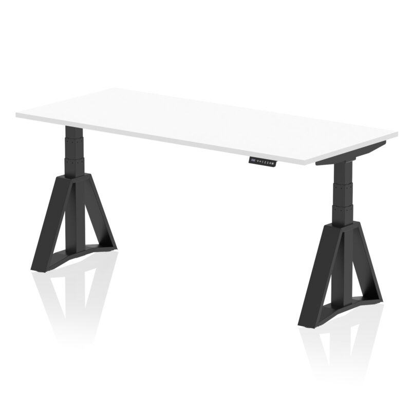 air height adjustable desk without cable ports with piste foot