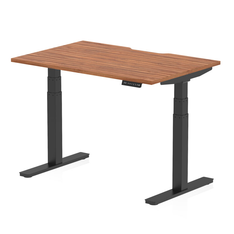 air scalloped edge height adjustable office desk