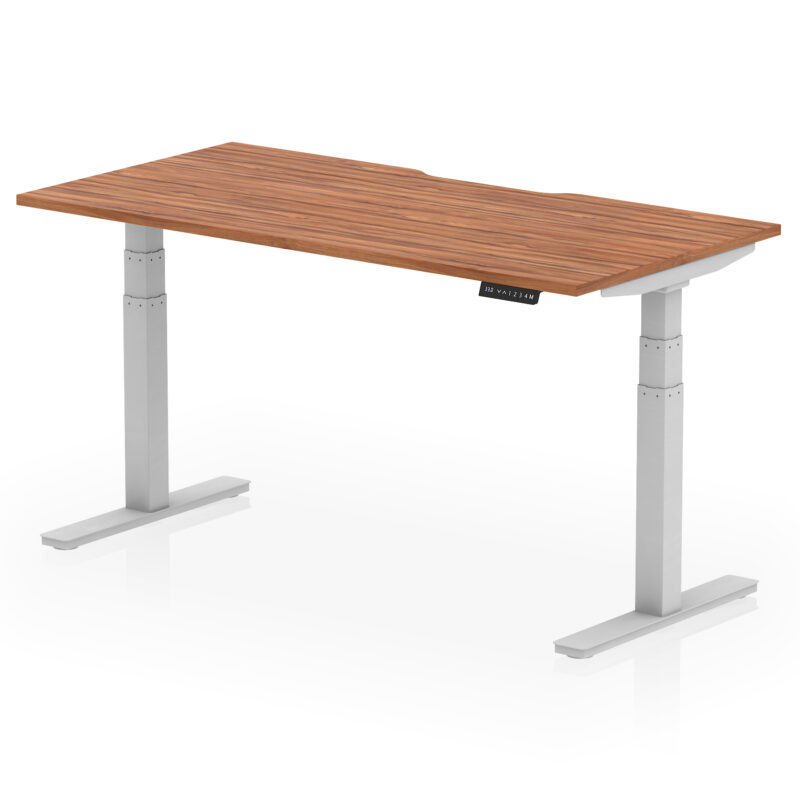 air scalloped edge height adjustable office desk