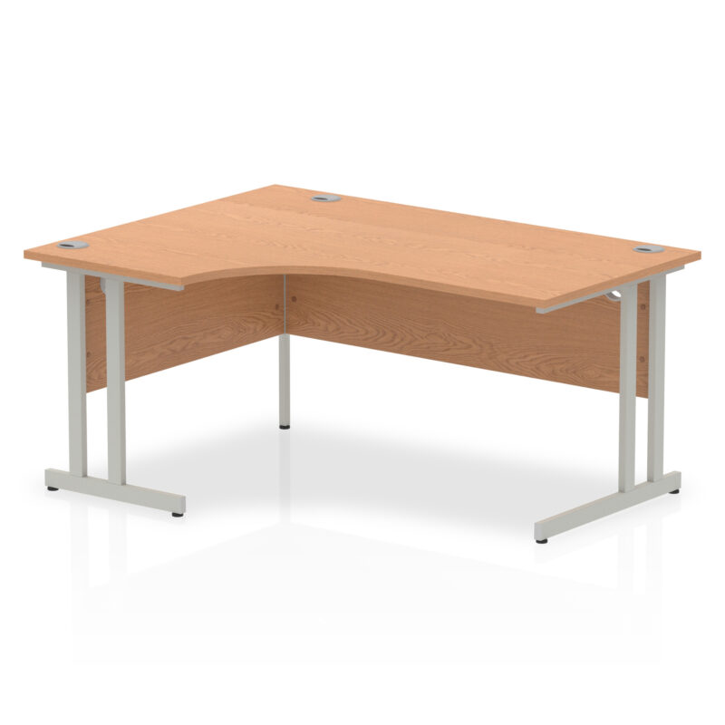 impulse 1600mm left crescent desk cantilever leg