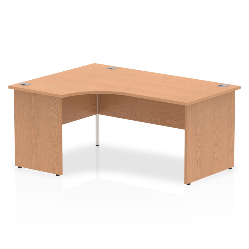 impulse 1600mm left crescent desk panel end leg