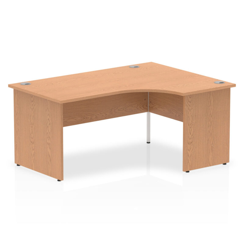 impulse 1600mm right crescent desk panel end leg