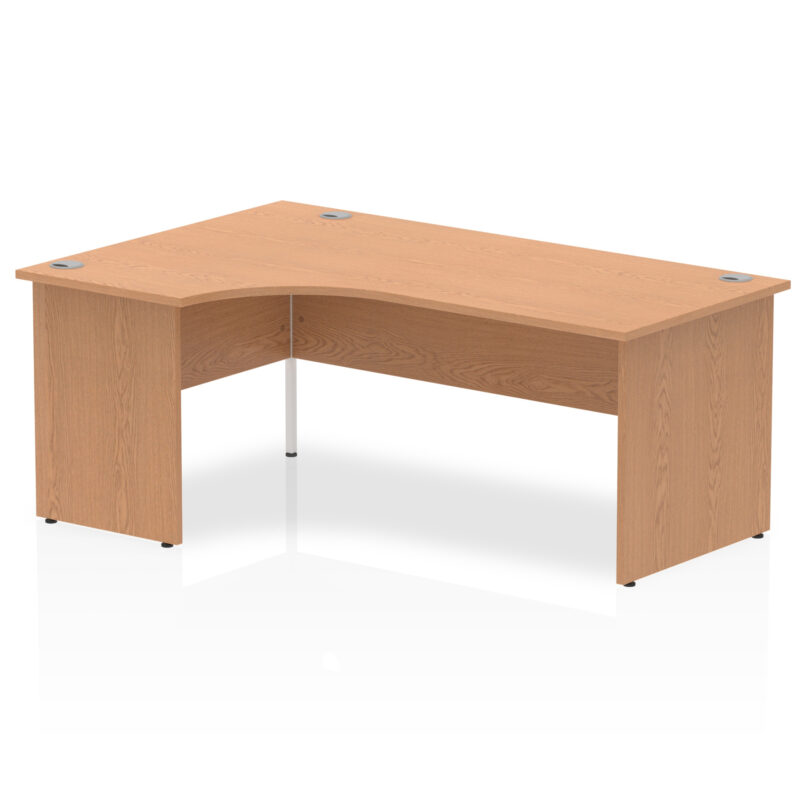 impulse 1800mm left crescent desk panel end leg