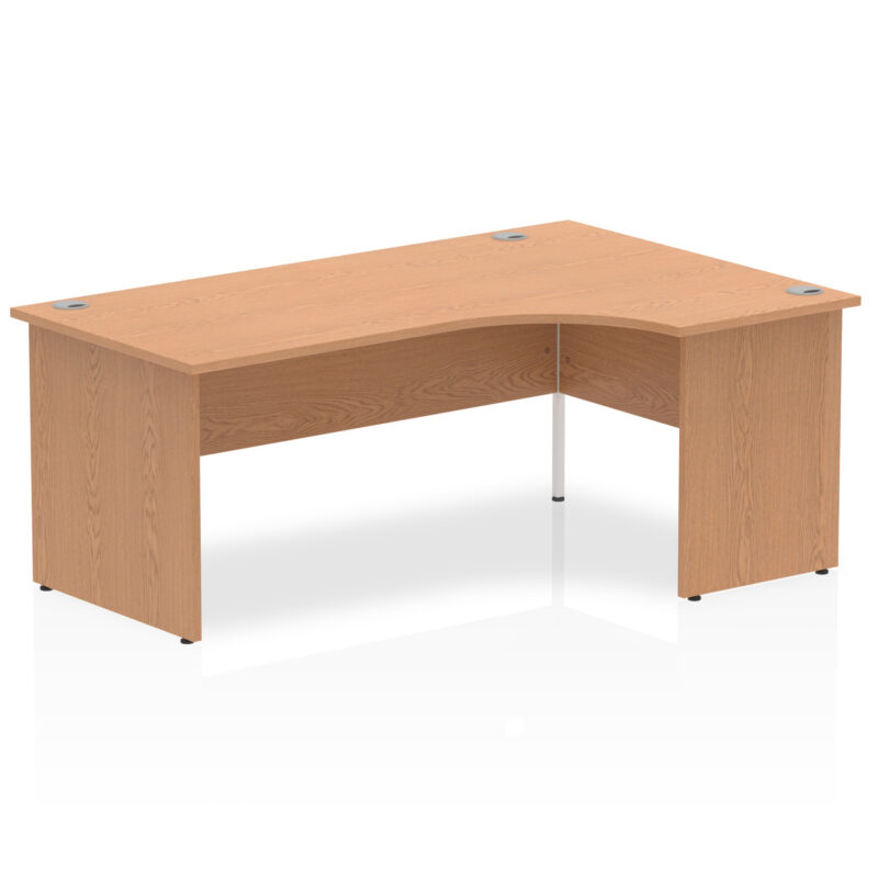 impulse 1800mm right crescent desk panel end leg