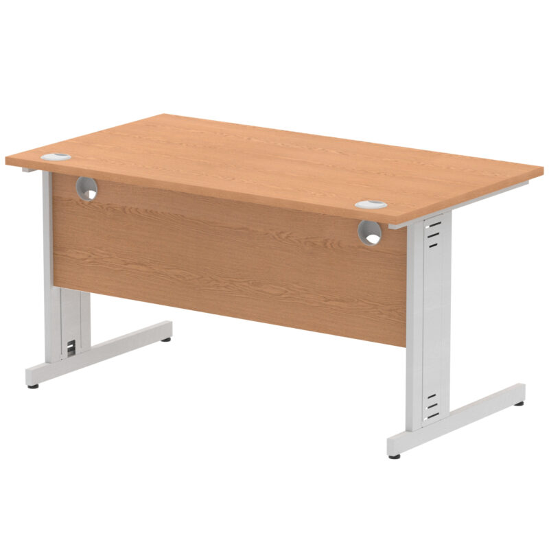 impulse 1400mm straight desk cable managed leg