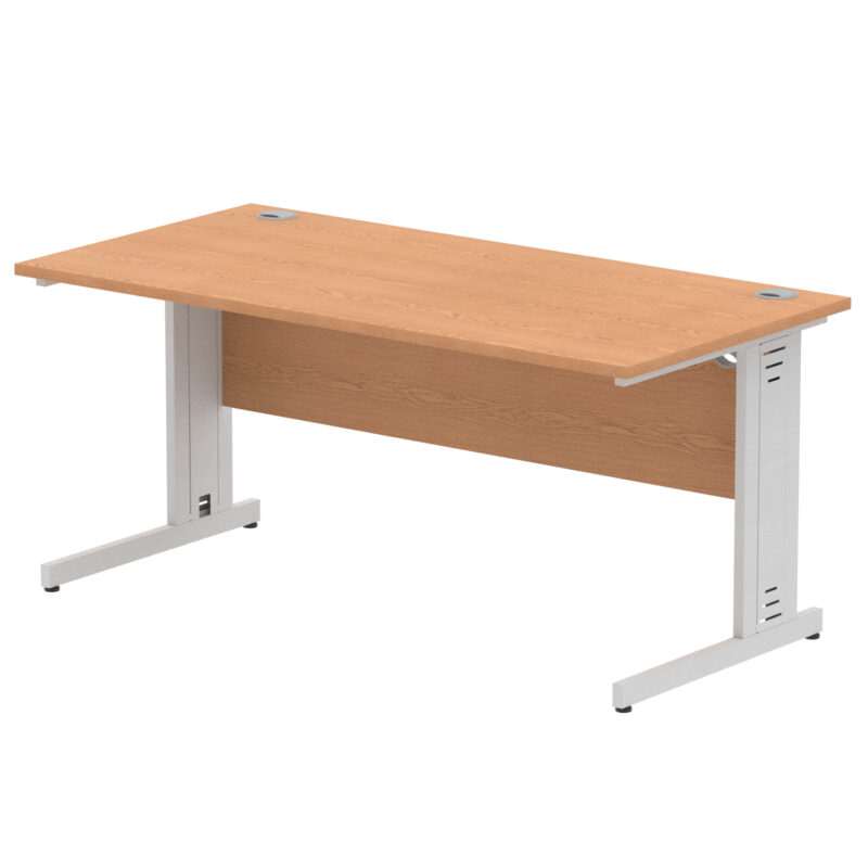 impulse 1600mm straight desk cable managed leg