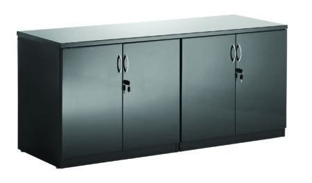 high gloss twin cupboard with credenza top
