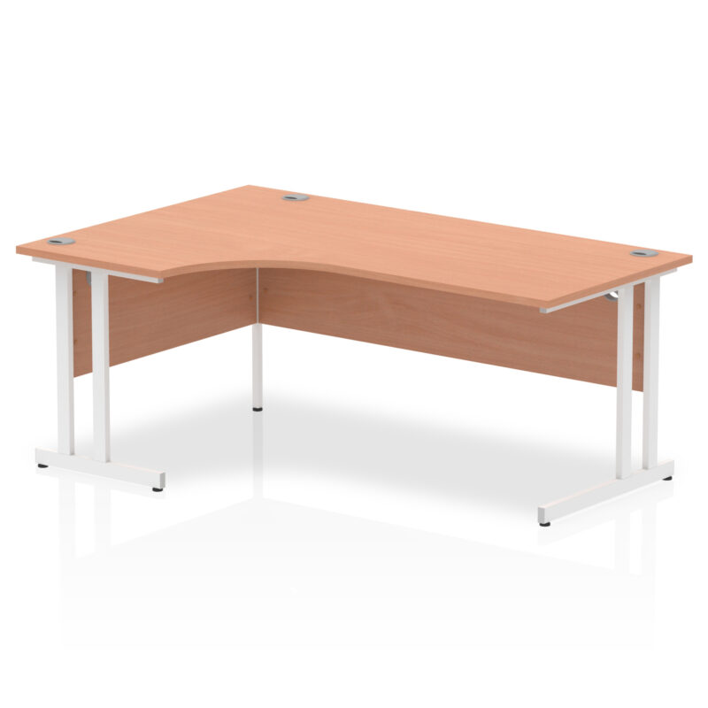 impulse 1800mm left crescent desk cantilever leg