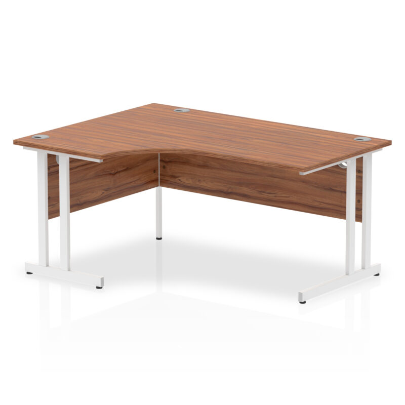 impulse 1600mm left crescent desk cantilever leg