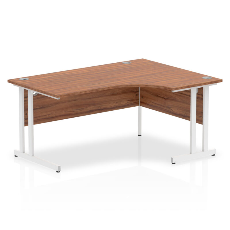 impulse 1600mm right crescent desk cantilever leg