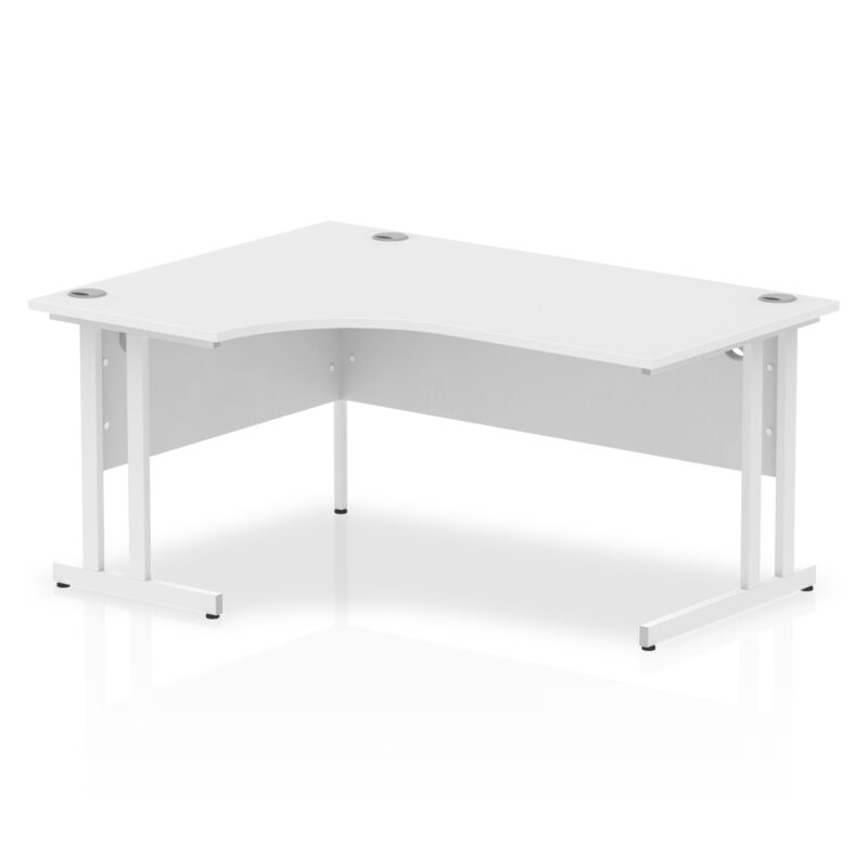 impulse 1600mm left crescent desk cantilever leg