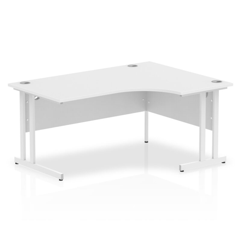 impulse 1600mm right crescent desk cantilever leg