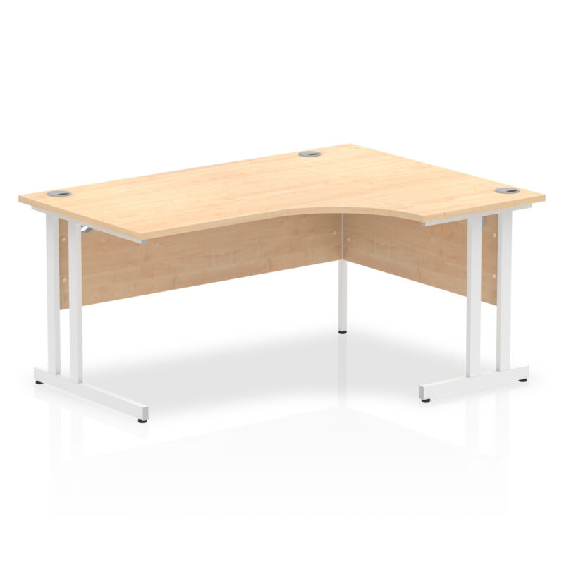 impulse 1600mm right crescent desk cantilever leg