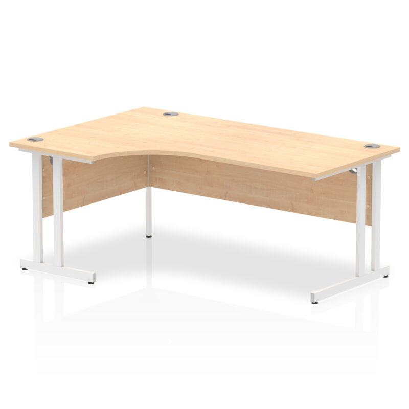 impulse 1800mm left crescent desk cantilever leg