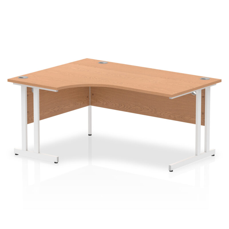 impulse 1600mm left crescent desk cantilever leg