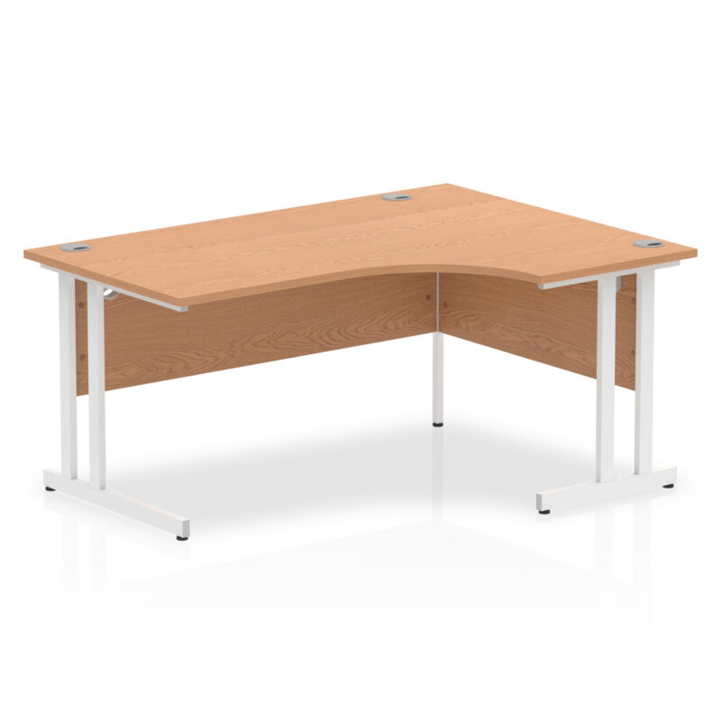 impulse 1600mm right crescent desk cantilever leg