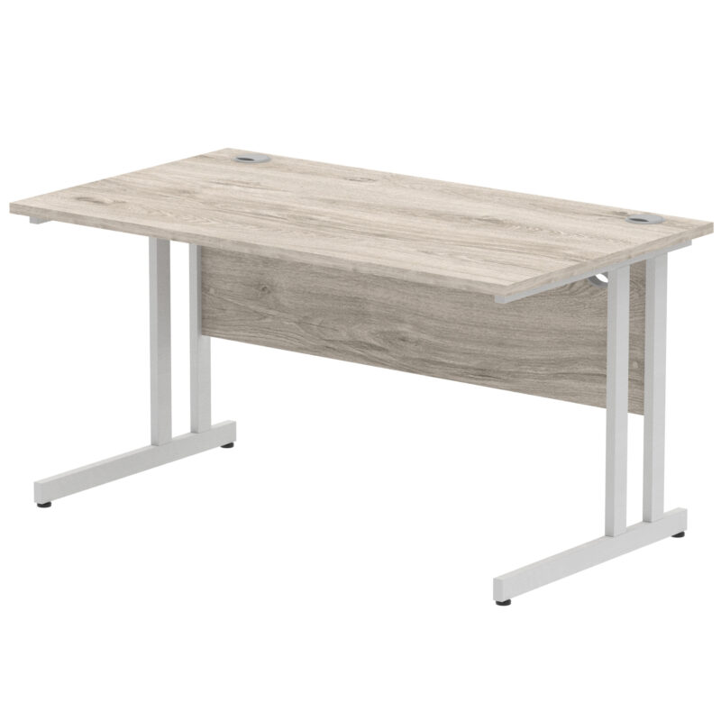 impulse 1400mm straight desk cantilever leg