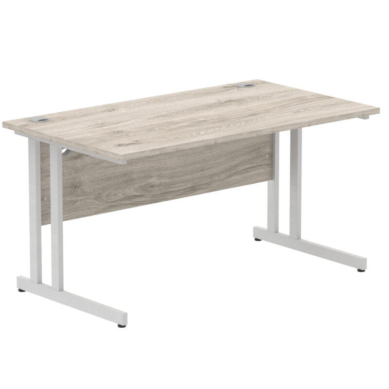 impulse 1400mm straight desk cantilever leg