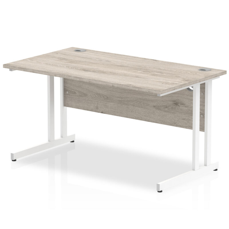 impulse 1400mm straight desk cantilever leg